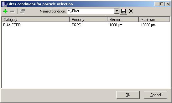 Particle Selection Dialog