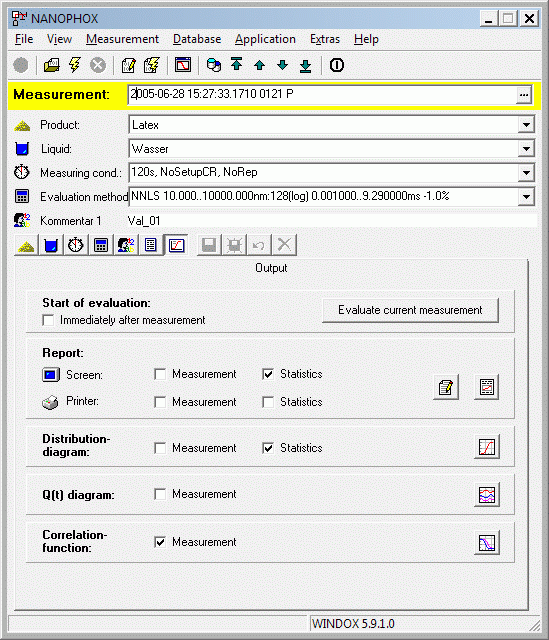 NANOPHOX Sensor Control Program