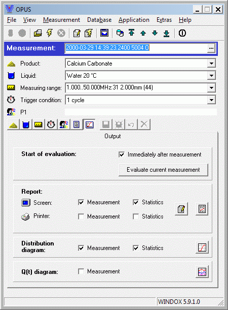 Программа OPUS Sensor Control