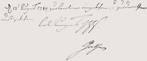 Handschrift Goethe